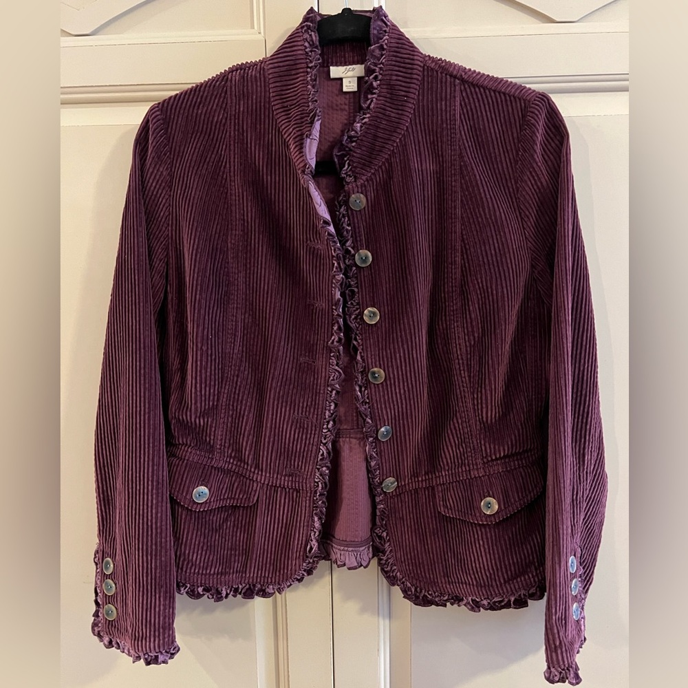 JJill plum corduroy jacket